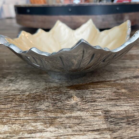 Julia Knight autumn Leaf bowl enameled - Picture 6 of 12